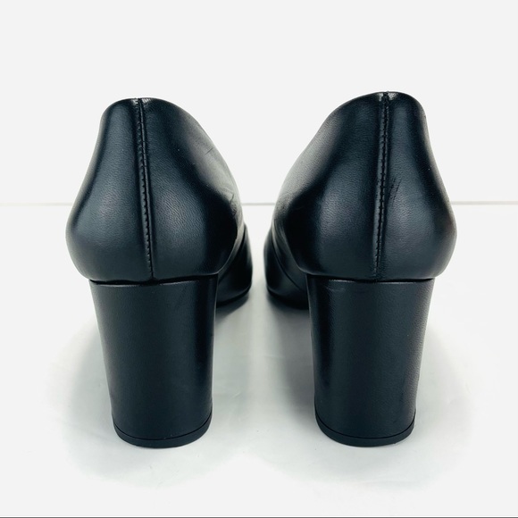 📌SOLD📌 PAUL GREEN BLACK LEATHER HEELED SHOES - Picture 10 of 16